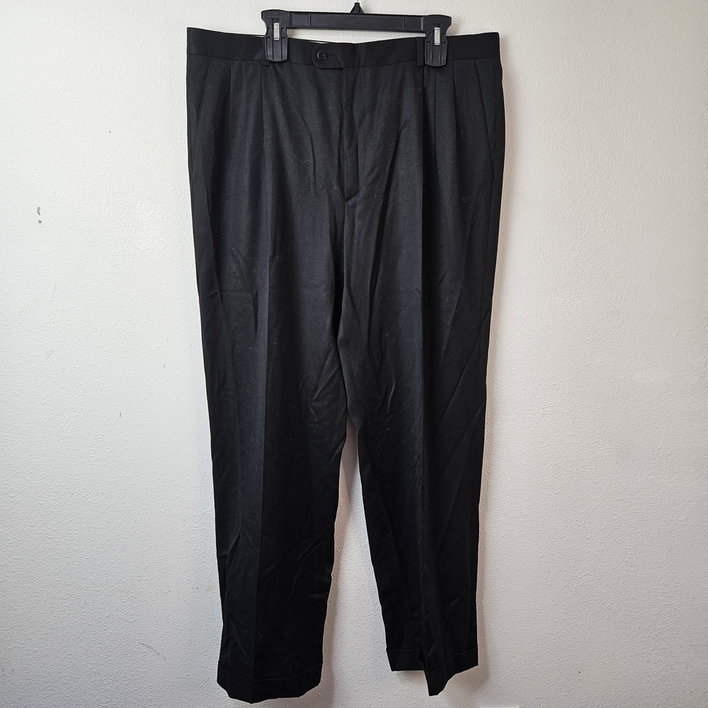 Zanella Men's Black Wool Pants Size 40 NWOT Made In Italy